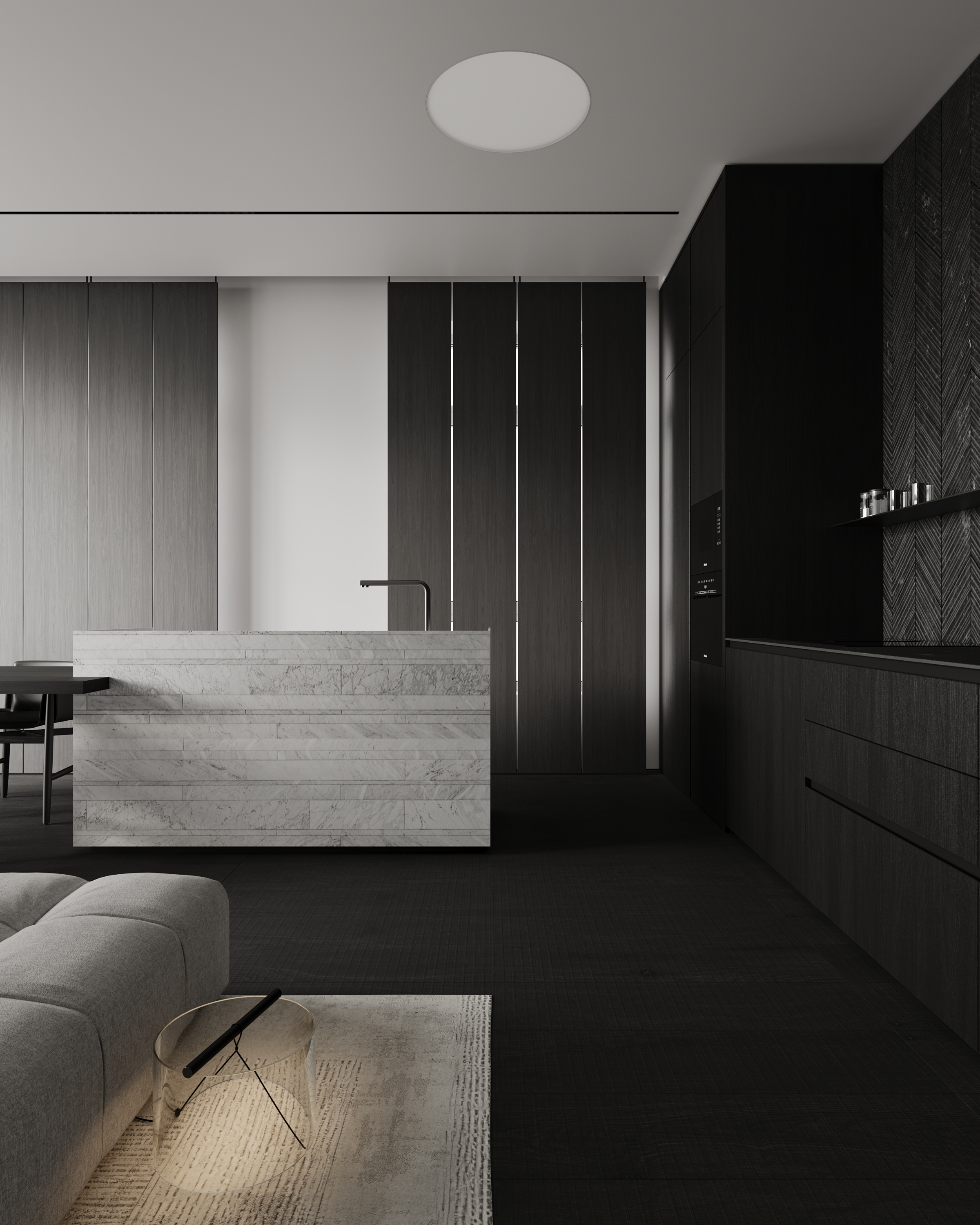 Кухня с уютной атмосферой и современной техникой