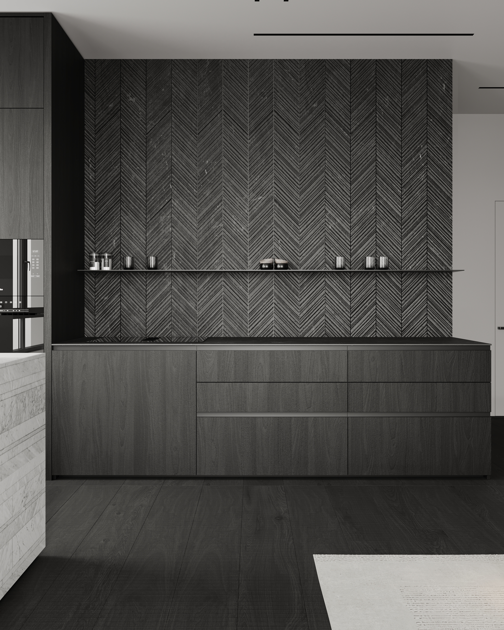 Детальная отделка с теплыми тонами