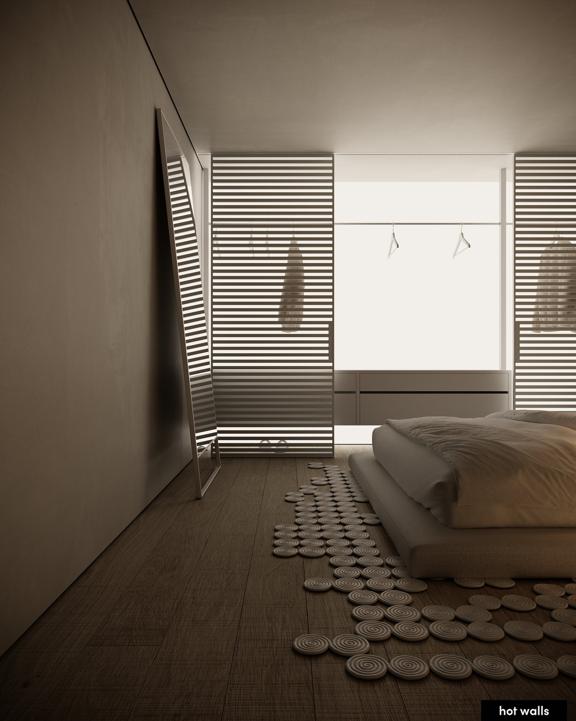 Спальня с качественными материалами и стильным дизайном