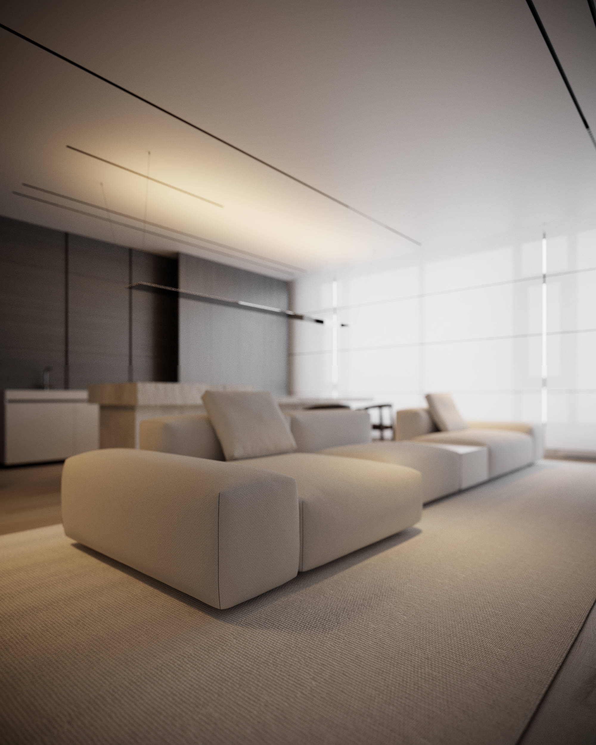 Спальня с качественной отделкой и современным дизайном