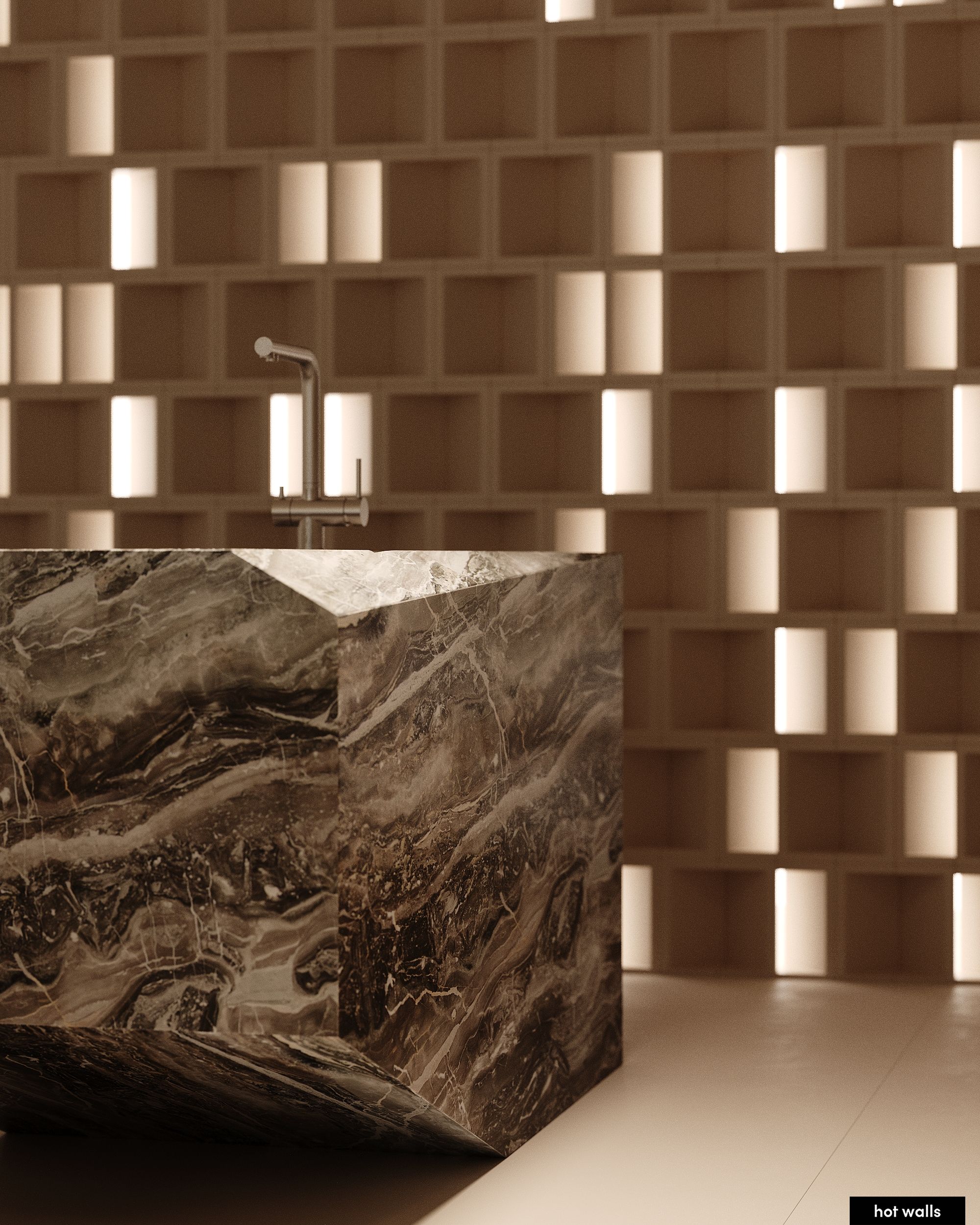 Детальная отделка стен и потолка