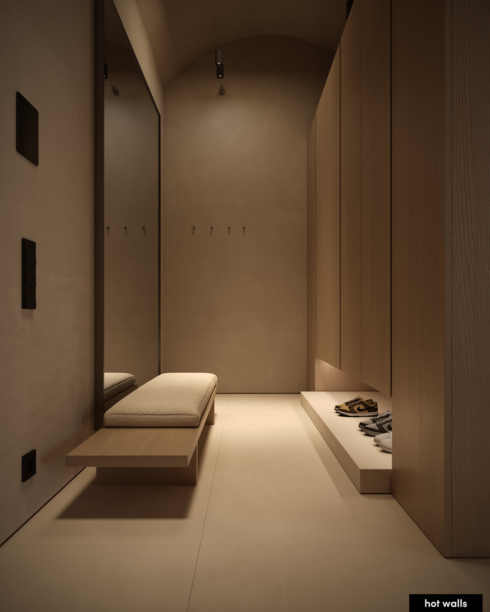 Современный интерьер квартиры в жилом комплексе NEVA TOWERS 230 с панорамными окнами и элегантным дизайном