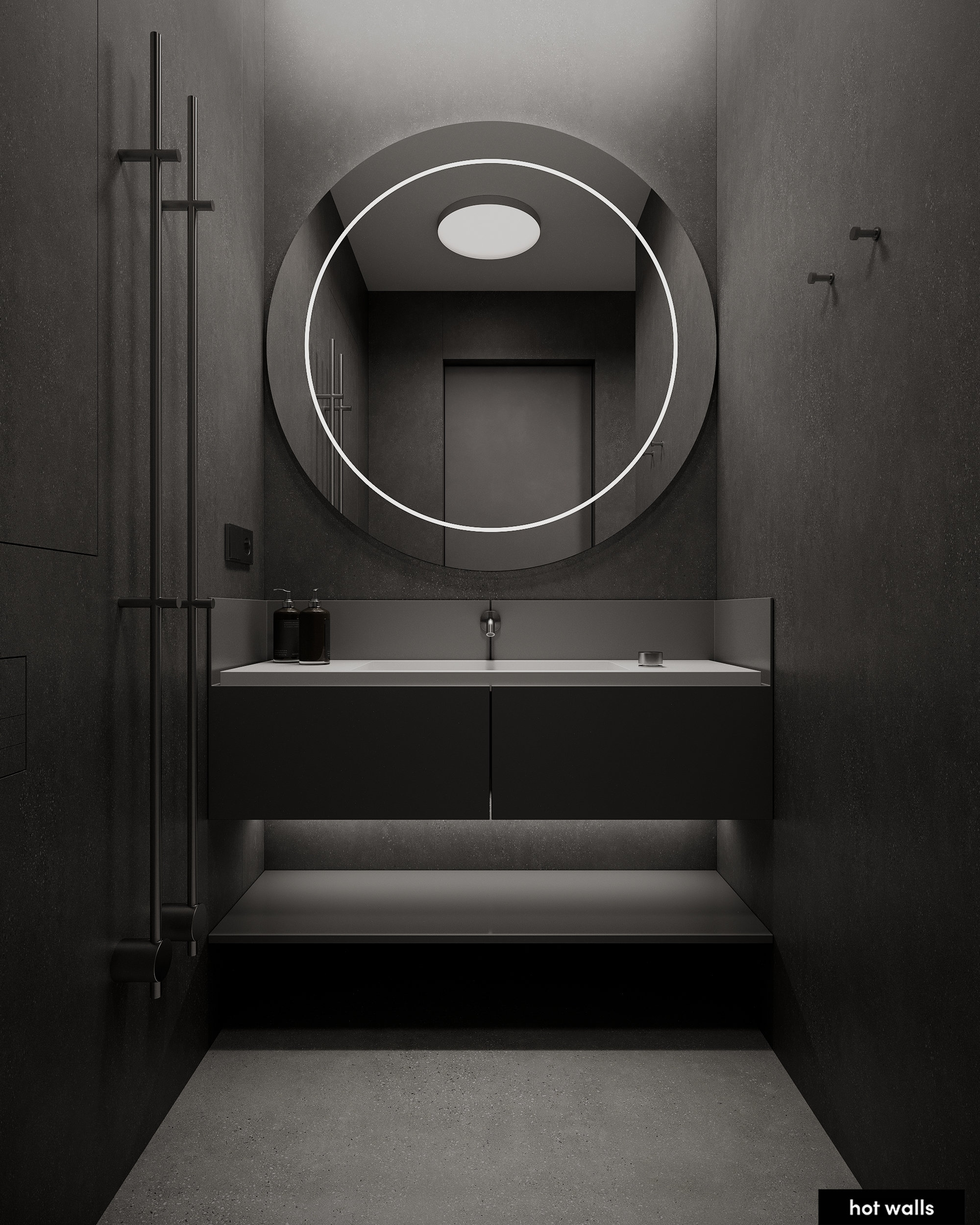 Современный интерьер квартиры PAVELETSKAYA CITY 130 с городским стилем и функциональностью