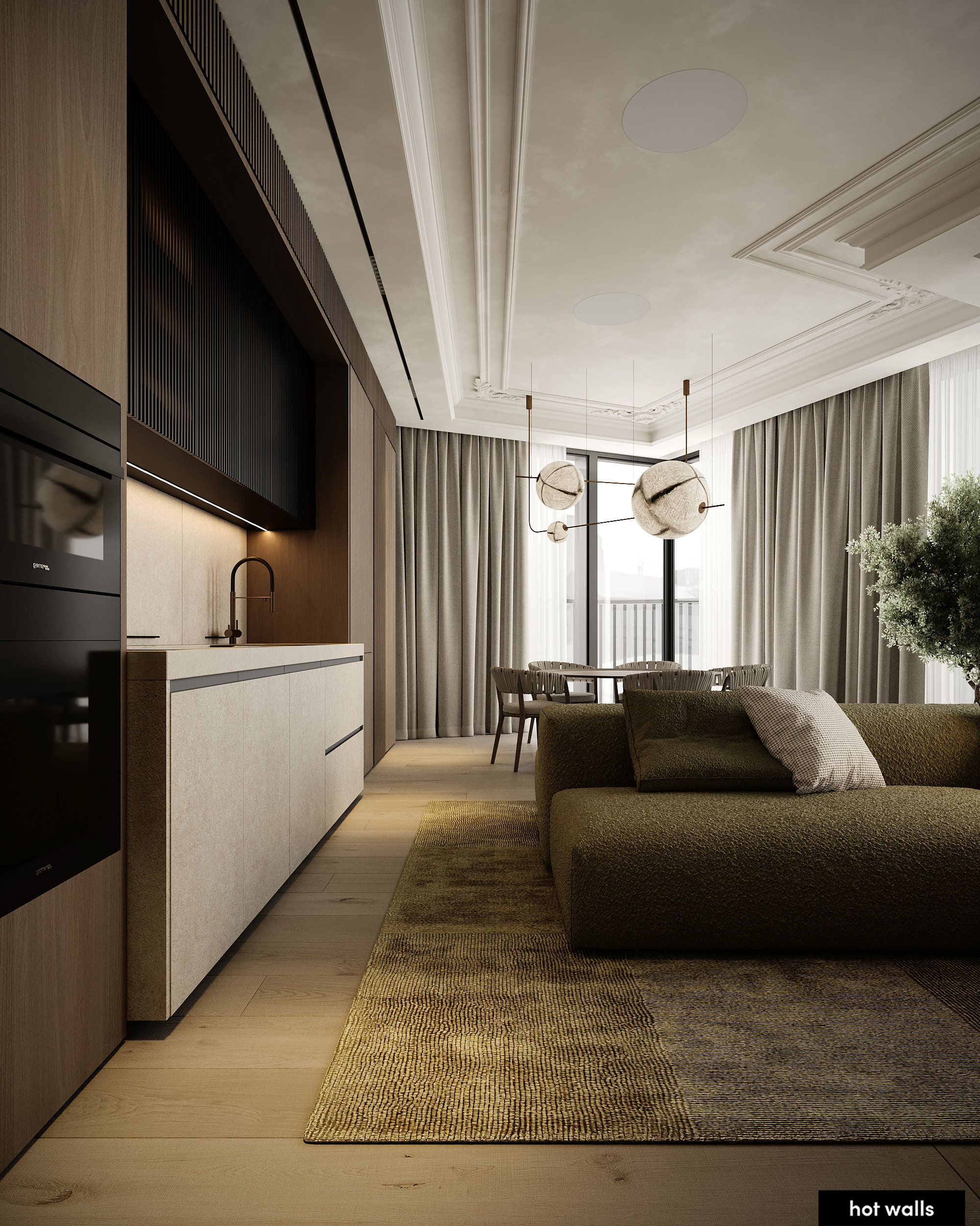 Спальня с премиальными материалами и элегантным дизайном